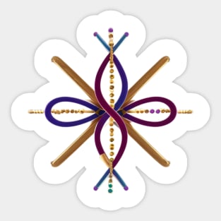 DNA Strands Sticker